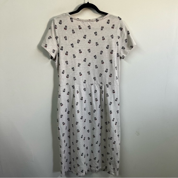 Boden Phoebe Novelty Shoe Print Dress Long Length - Picture 9 of 14